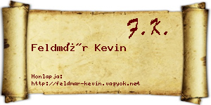 Feldmár Kevin névjegykártya